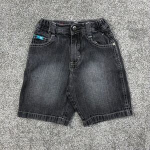 Vintage Y2K SouthPole Jean Shorts Toddler 6‎ Grey Straight Denim Skater Baggy